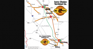 Located in the heart of California’s dairy industry in Reedley, the 91-acre Port of Ivory industrial park will now be operated as Ivory Choice Terminal Co., a G&W Choice Terminal™ bulk transfer facility, and continue to be served by G&W’s San Joaquin Valley Railroad Co.