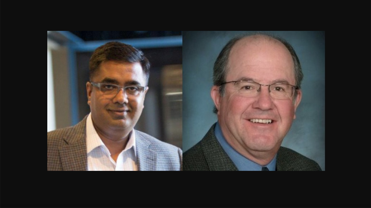 Santanu Roy, Global Transportation Planning Director, HDR (left); Randy Grauberger, Senior Rail Consultant, Quandel Consultants.