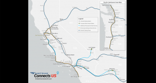 Amtrak’s proposal calls for three daily round-trips from Tucson through to Phoenix and Buckeye (see map above), running on host freight railroad Union Pacific.