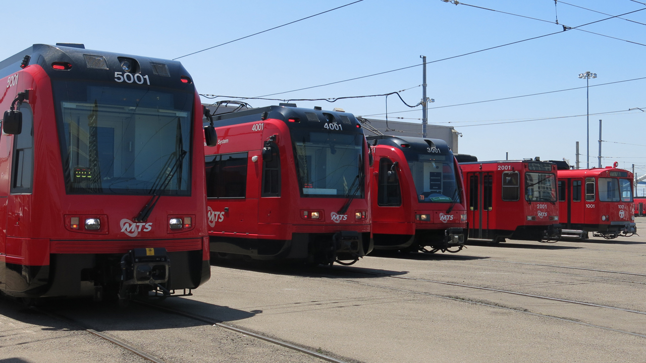 MTS Trolley, which launched in 1981, is now a 54.3-mile system with four lines (UC San Diego Blue, Orange, Sycuan Green, and SDG&E Silver) and 54 stations. All 244 LRVs ever purchased came from Siemens Mobility.