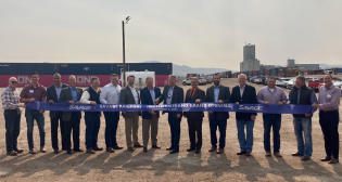 Savage on Sept. 1 celebrated the grand opening of a new terminal at UP’s Pocatello, Idaho, rail yard for transport of containerized hay and other agricultural commodities to Northwest Seaport Alliance ports in Washington state.