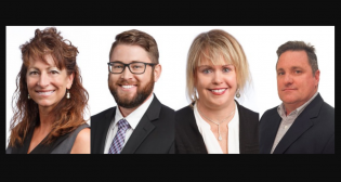 Downers Grove, Ill.-based AllTranstek has elevated Allison Bernabei (far left), Jay Kraska (second from left), Kelli Erkenbeck (second from right) and Chec Morrow to new positions.