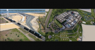 FTAI’s Repauno Port & Rail Terminal (pictured, left) in New Jersey transloads natural gas liquids and other energy products to markets worldwide. FTAI has partnered with Clean Planet Energy to develop a “green” recycling facility there (artist rendering, right), the first of many planned for North America.