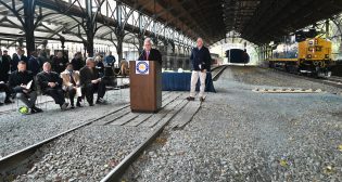 Officials ushered in the Howard Street Tunnel project in Maryland on Nov. 29.