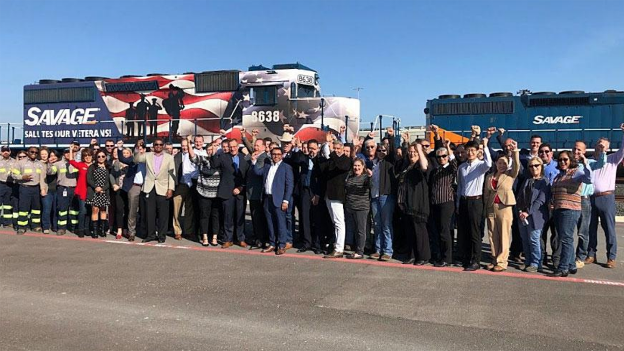 A ribbon-cutting ceremony was held Dec. 8 for the Savage Gulf Rail Facility in San Patricio County, Tex. (Photograph Courtesy of Union Pacific)