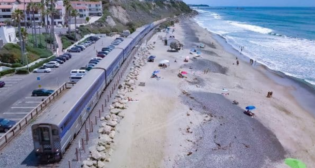 The station at San Clemente shows the vulnerability of the railway to the elements. (Photo Credit: Shutterstock)