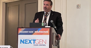 SEPTA Chief Operating Officer Scott Sauer delivered the keynote address at NGTC 2022. (Photograph by William C. Vantuono)