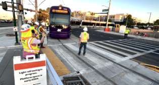 With service expected to launch early next year, Phoenix Valley Metro’s 1.6-mile Northwest Extension Phase II project is now in the testing phase. (Phoenix Valley Metro Photograph)